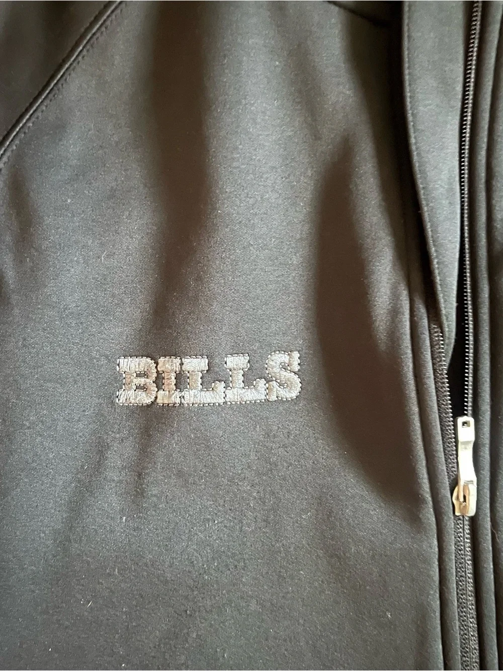 Buffalo Bills Reebok NFL Black Softshell Jacket Men’s Medium Full Zip